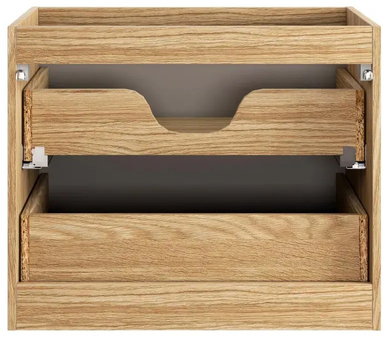 Szafka pod umywalkę OCEAN BEIGE 82-70-2S 70cm dąb olejowany/beżowa COMAD