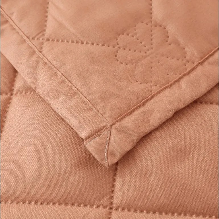 Letnia kołdra HEARTIX 140x200 cm, pomarańczowa