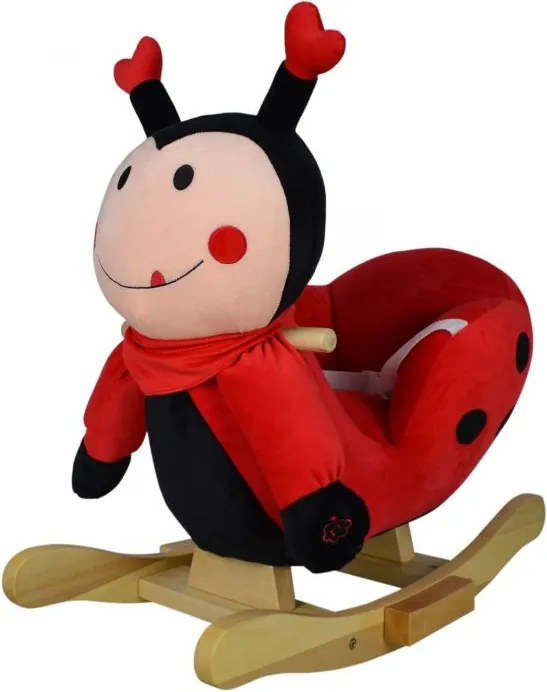 Pluszowa biedronka na biegunach, 68 x 33 x 47 cm