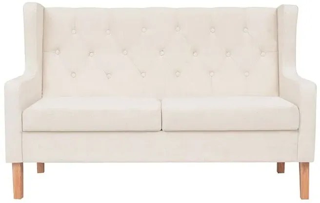 Dwuosobowa sofa Faselo 2C - kremowobiała