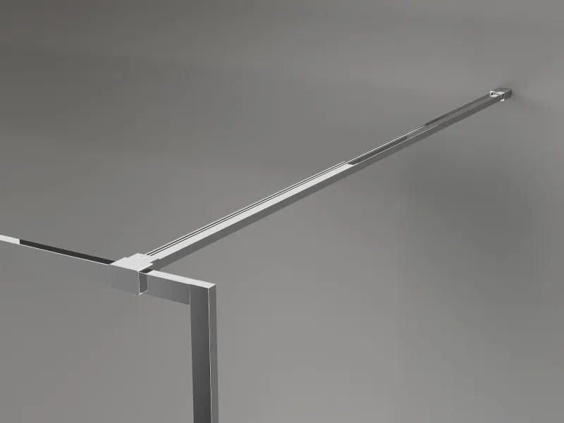 Mexen Kioto-F ścianka prysznicowa Walk-in z ramką 155 x 202 cm, transparent 8 mm, chrom - 800-155-104-01-00