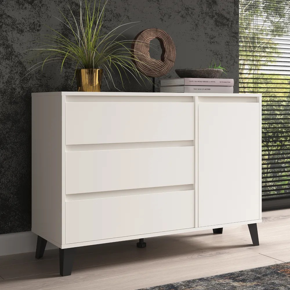 Komoda BOGAN 1D3S, biały