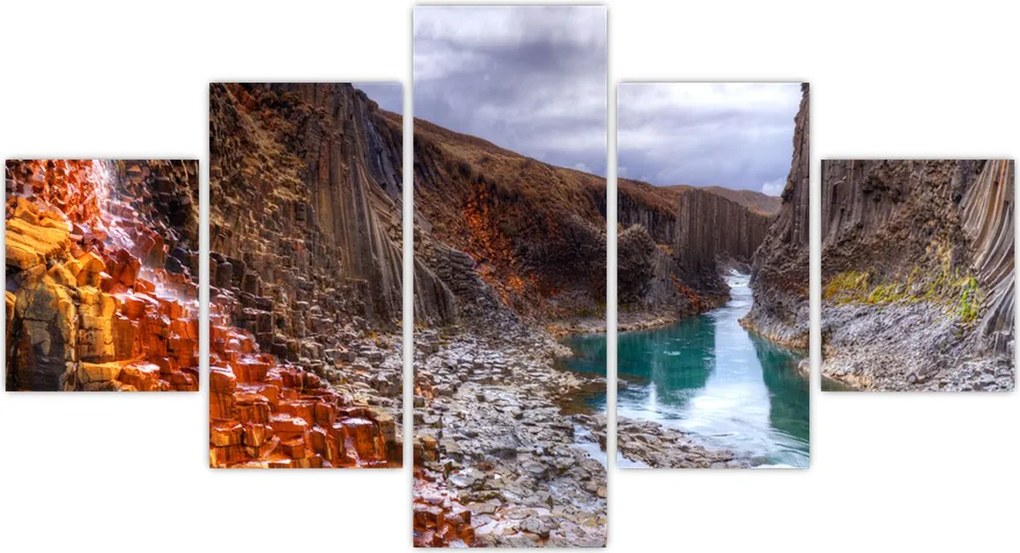 Obraz - Kanion Studlagil (125x70 cm)