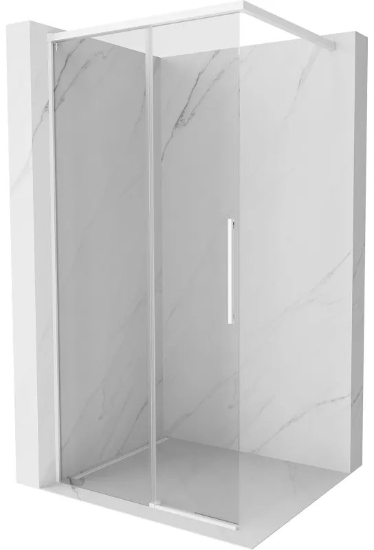 Mexen Rox ścianka prysznicowa Walk-in 70 x 200 cm, transparent 8 mm, biała - 8C2-070-003-20-00