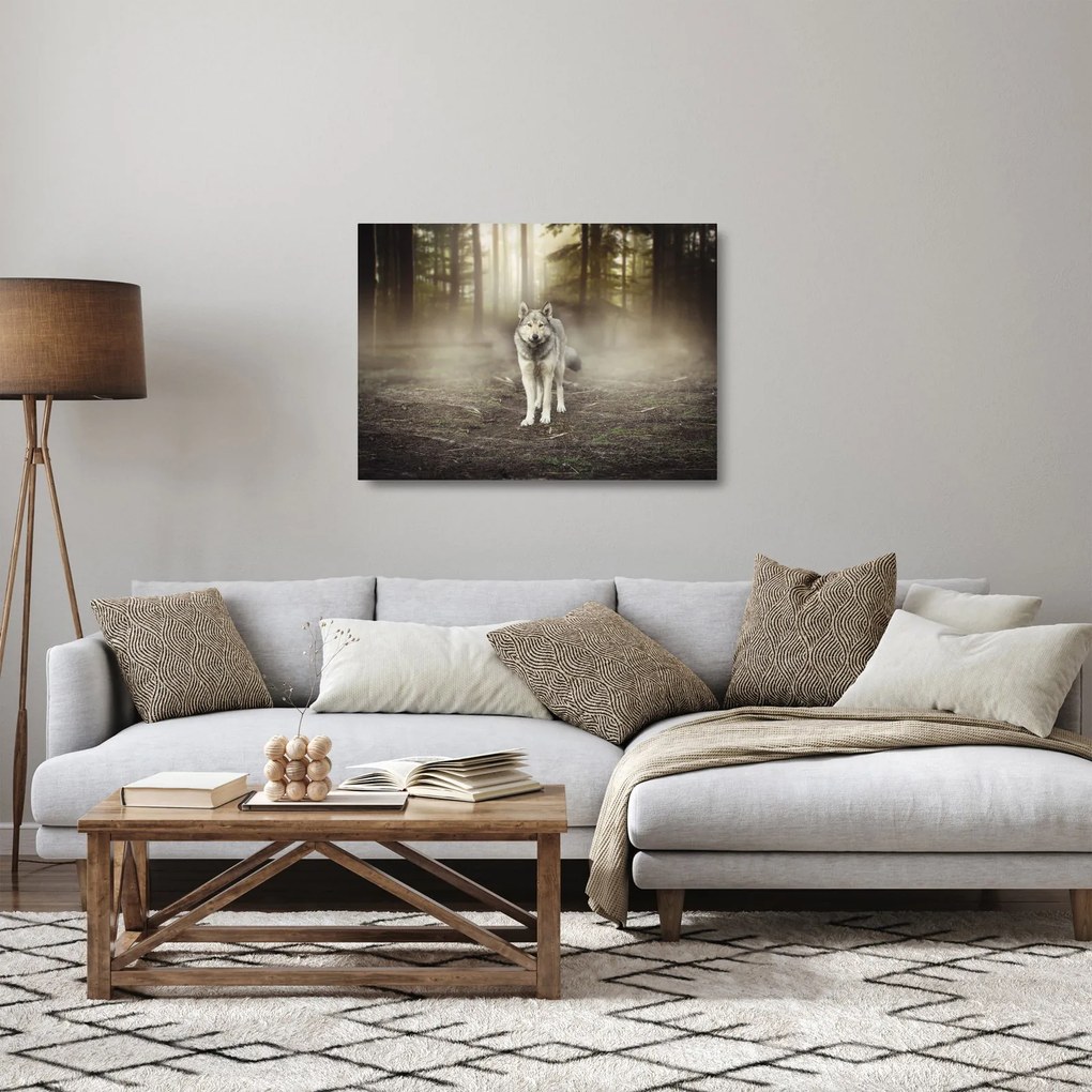 Obraz na szkle - Strażnik leśny (70x50 cm)