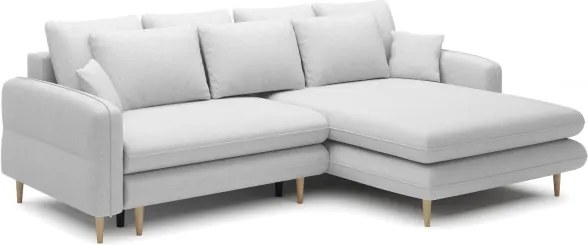 Elegancki narożnik SALLY S z funkcją spania w tkaninie SORELLA 01 WERSAL