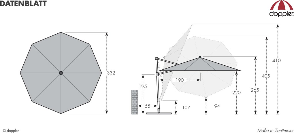 Derby DX 335 cm antracyt