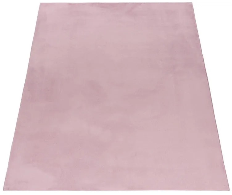 Dywan pluszowy Pouffy pudrowy róż 80 cm x 250 cm