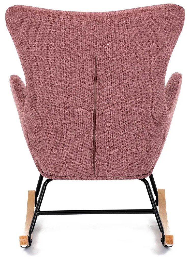 Fotel bujany PINK2, różowy