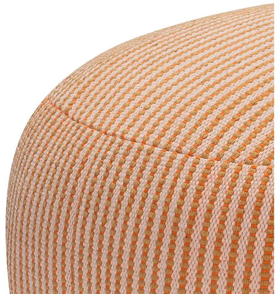 Pomarańczowy puf Mochi – Hübsch