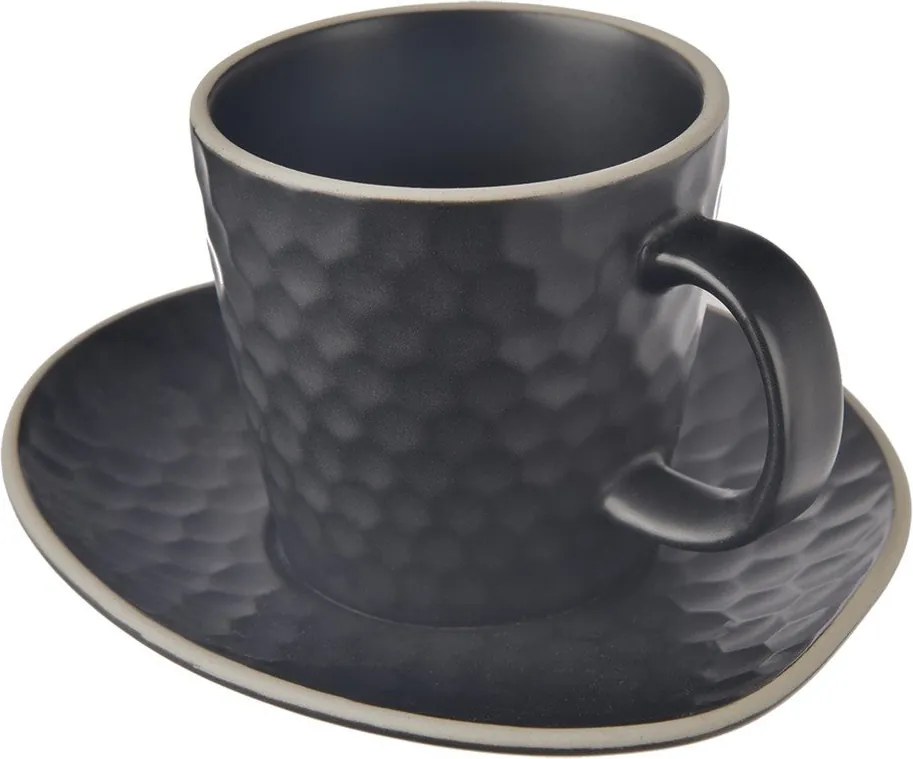 Czarna ceramiczna filiżanka do cappuccino 250 ml Tea Time – Orion