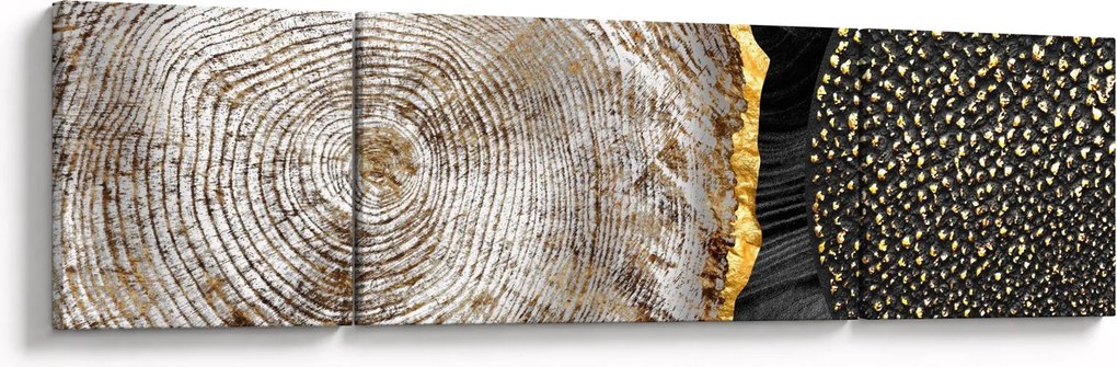 Obraz - Pień drzewa w kolażu 2 (170x50 cm)