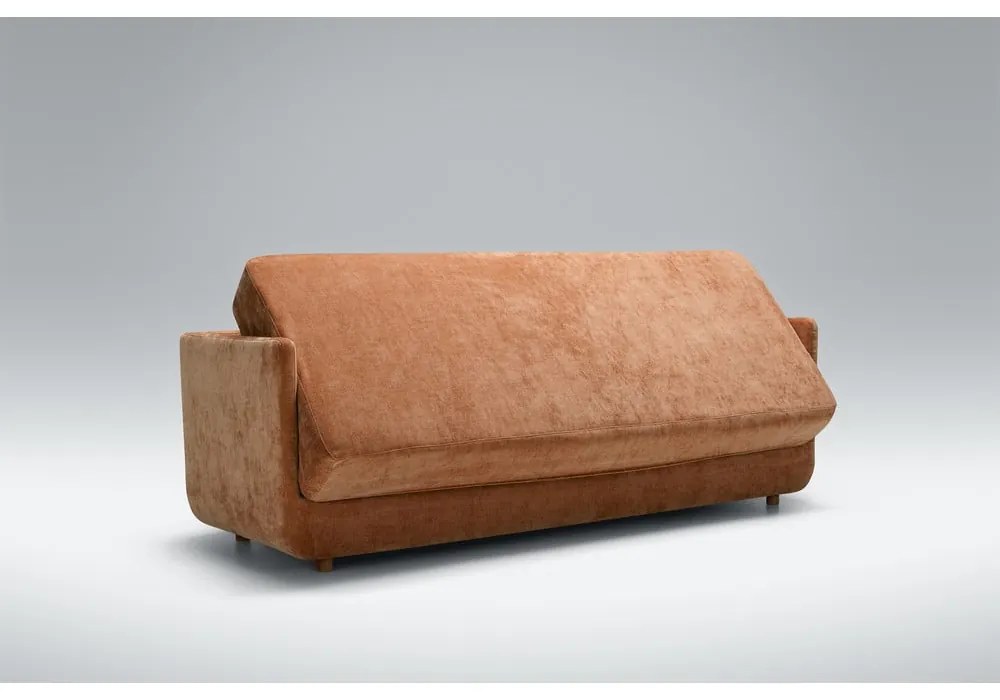 Pomarańczowa rozkładana sofa 214 cm Stiny – Sits