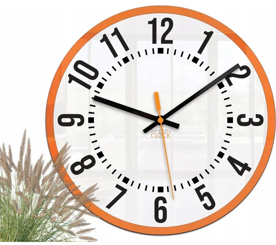 Zegar ścienny okrągły cichy klasyczny akrylowy na ścianę duże cyfry stylowy