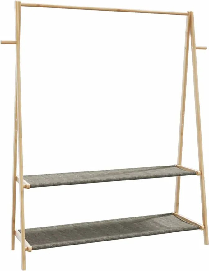 Nowoczesny na ubrania wieszak z półkami 132cm B9-L14