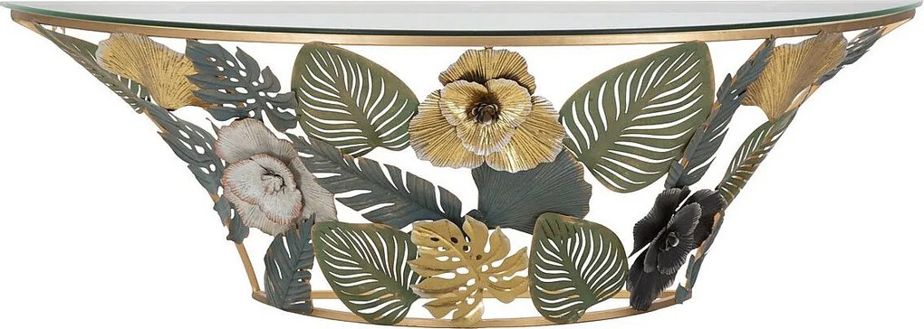 Stolik Konsolowy Liść 74, Wielokolorowy, 120x40,5x37,2 cm, Kendra Home