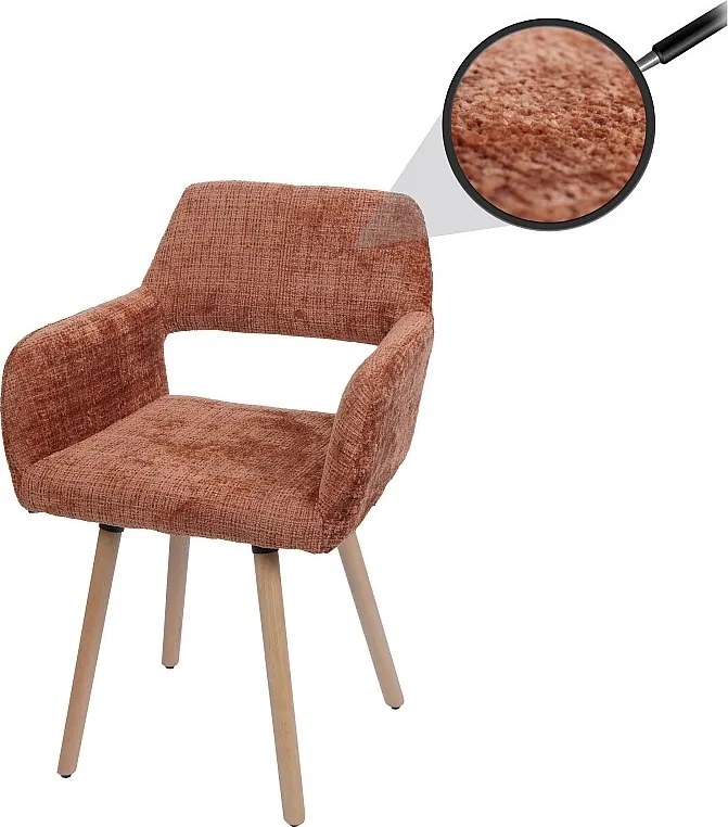 Krzesło do jadalni MCW-A50 II,  terakota