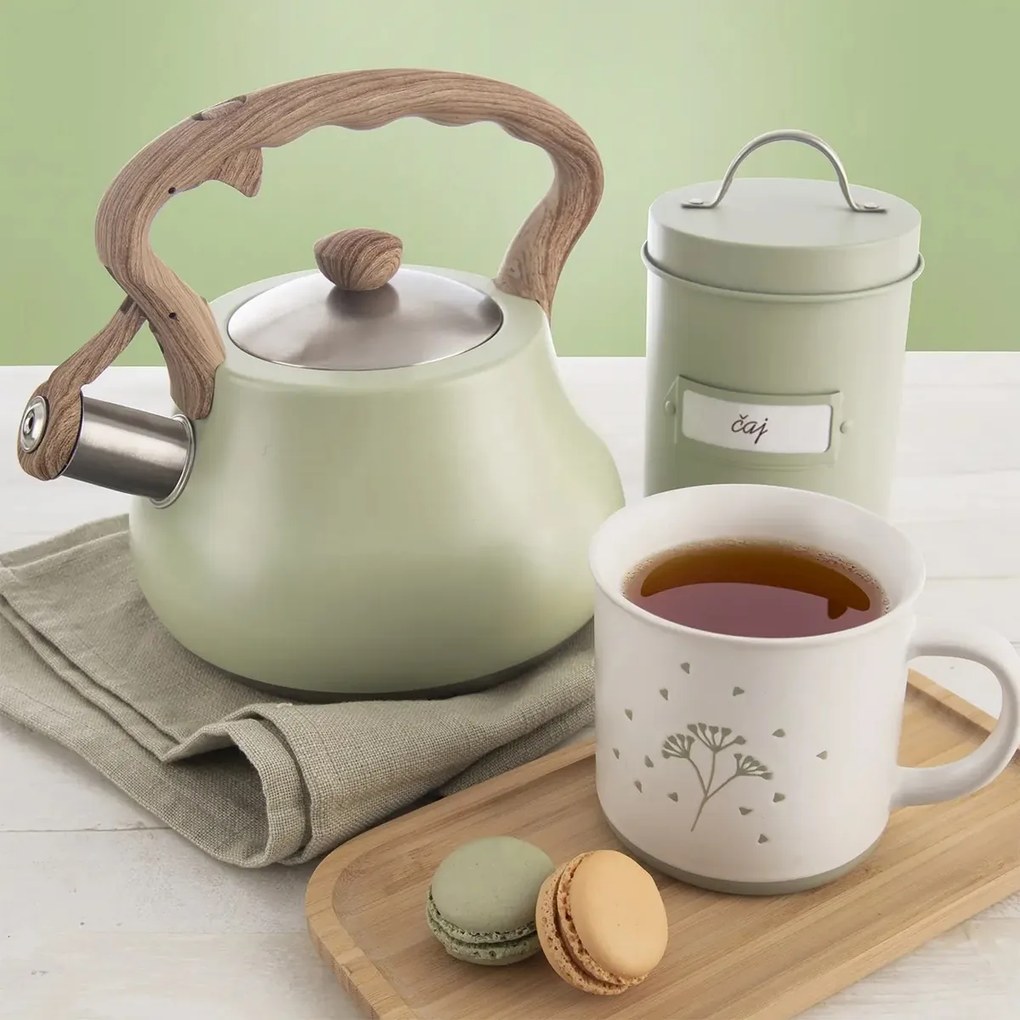 Orion Czajnik z gwizdkiem Greenish, 3 l
