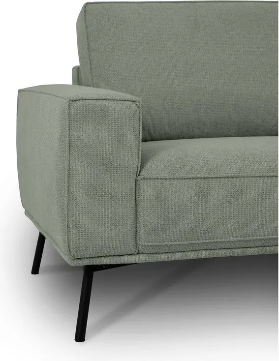 Zielony narożnik z tkaniny szenilowej (prawostronny/w kształcie litery L) Amsterdam – Scandic