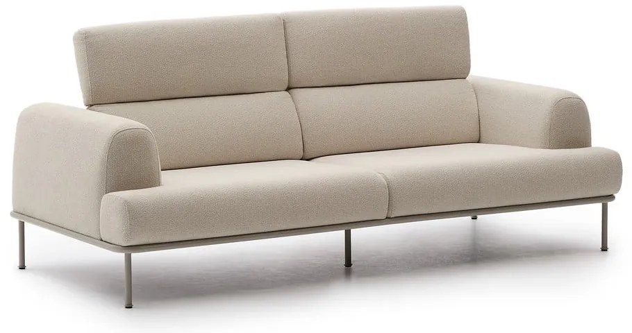Beżowa sofa z tkaniny szenilowej 234 cm Aurum – Kave Home