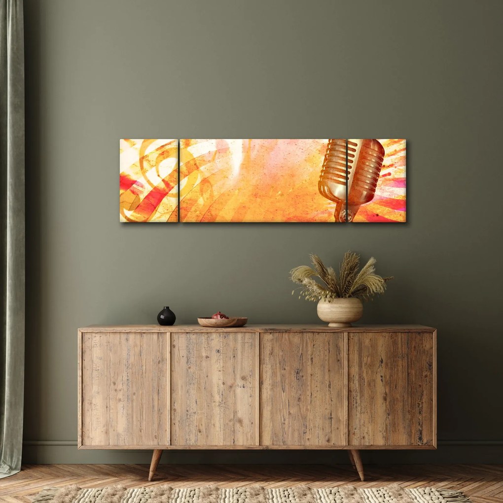 Obraz - Mikrofon retro (170x50 cm)