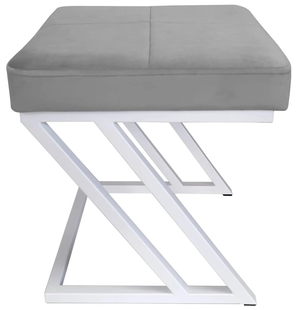 Pufa ZETA LOFT taboret podnóżek podstawa biała MG17