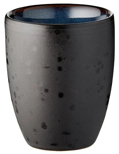 Czarne kubki zestaw 4 szt. do latte ceramiczne 270 ml Gastro Black/Mix – Bitz