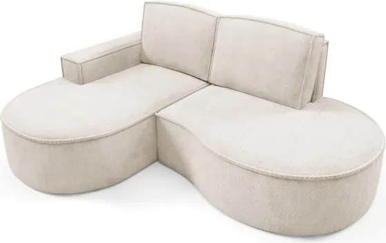 Narożnik MOLLY Lewostronny bez funkcji spania, wolnostojący tkanina CURIO 09 Beżowy