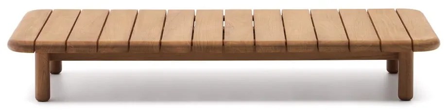 Stolik ogrodowy z litego drewna tekowego 70x140 cm Turqueta – Kave Home