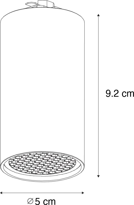 Nowoczesny biały reflektor do systemu szynowego 1-fazowego GU10 35 mm - Iconic Ruby Honey