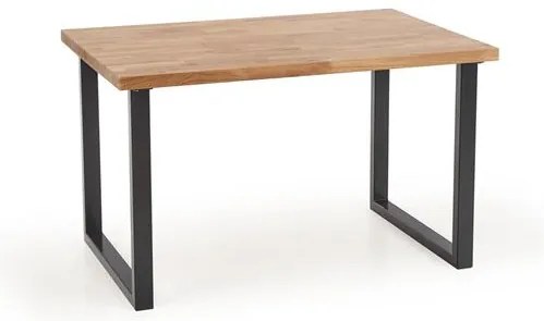 Stół do jadalni z dębowym blatem RADUS 120(200)x78
