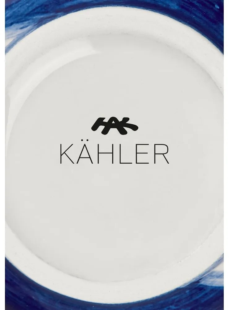 Niebieski kamionkowy ręcznie malowany wazon Tulle – Kähler Design