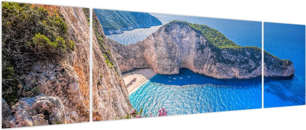 Obraz - Plaża Navagio, Grecja (170x50 cm)