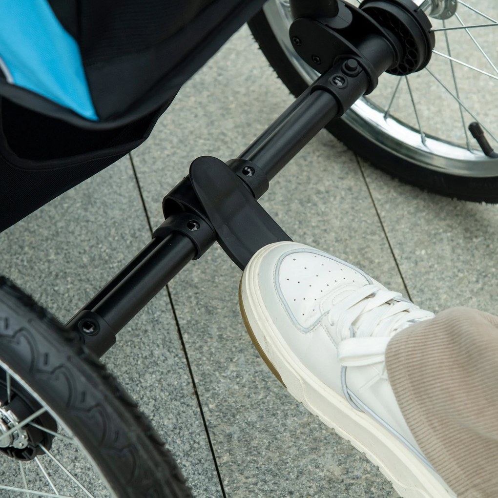 Outsunny Wózek dla Psa Składany z Reflektorami dla Małych Psów | Aosom PL