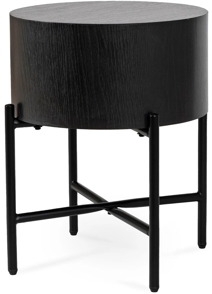 Stolik Kawowy CEVES 39,5 cm Czarny Nowoczesny Loft
