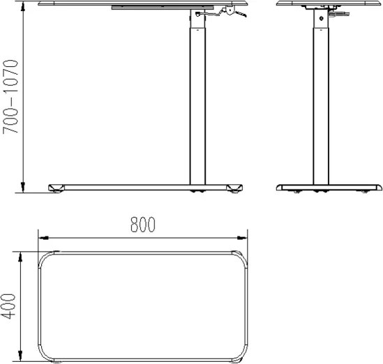 Stolik do laptopa z regulacją wysokości Laptop Desk