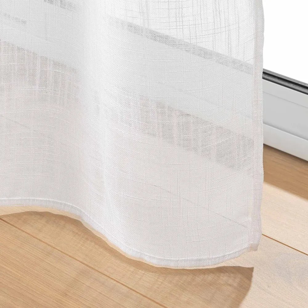 Biała zasłona na drzwi 90x200 cm Haltona – douceur d'intérieur