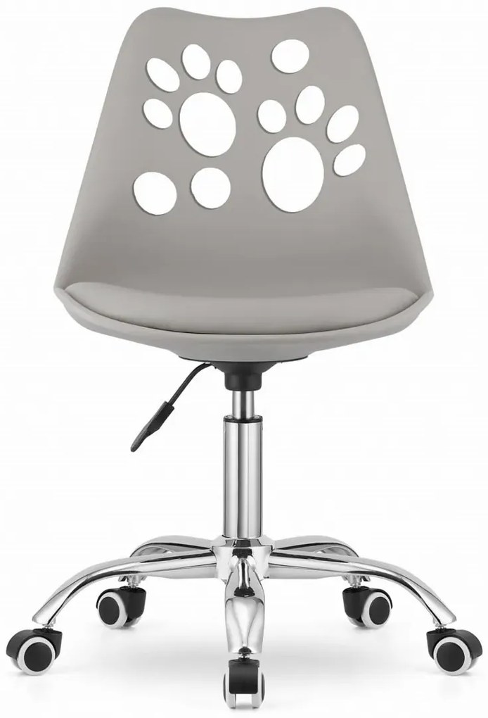 Młodzieżowe szare mobilne dziecięce krzesło Z5-A57