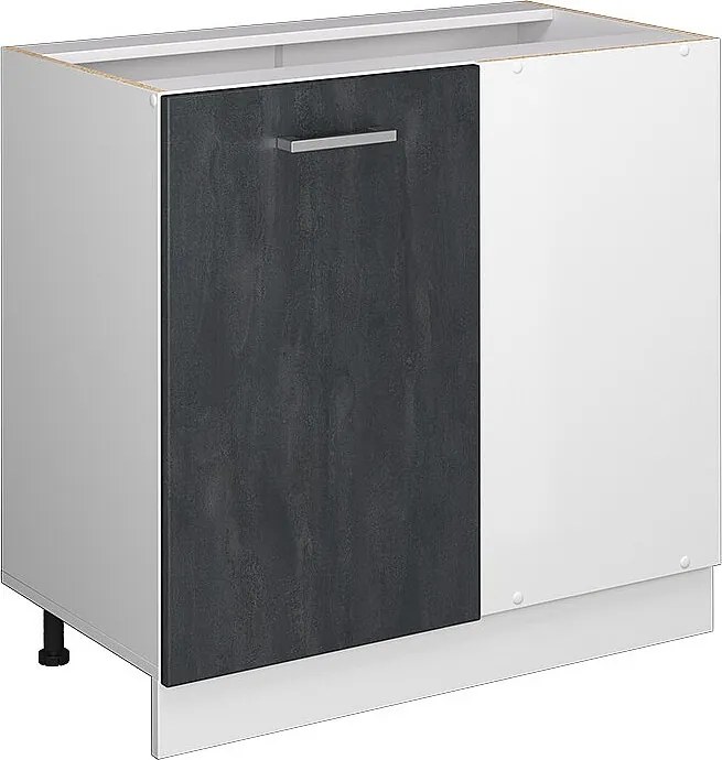 Szafka narożna czarny beton 86x46x81.6 r-line
