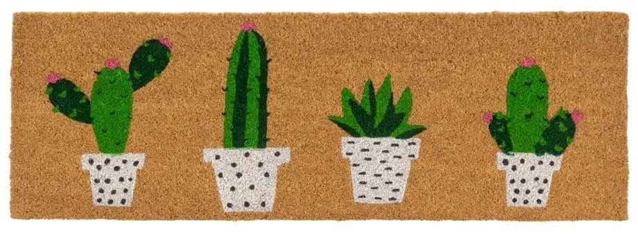 Wycieraczka z włókna kokosowego 25x75 cm Cactus – Casa Selección