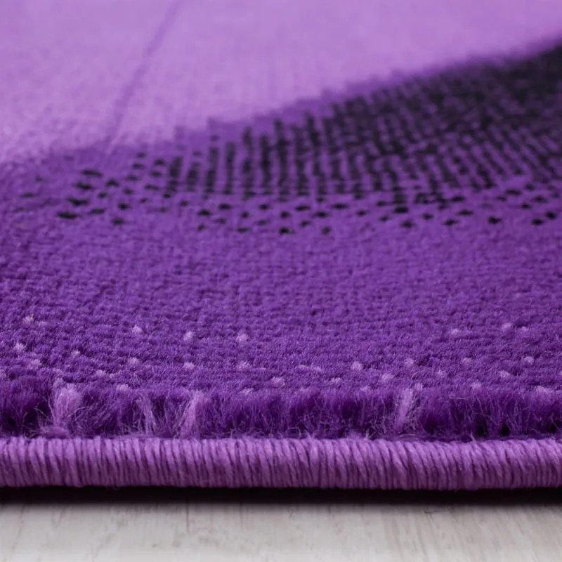 Dywan nowoczesny Parma fale fioletowy 200 cm x 290 cm