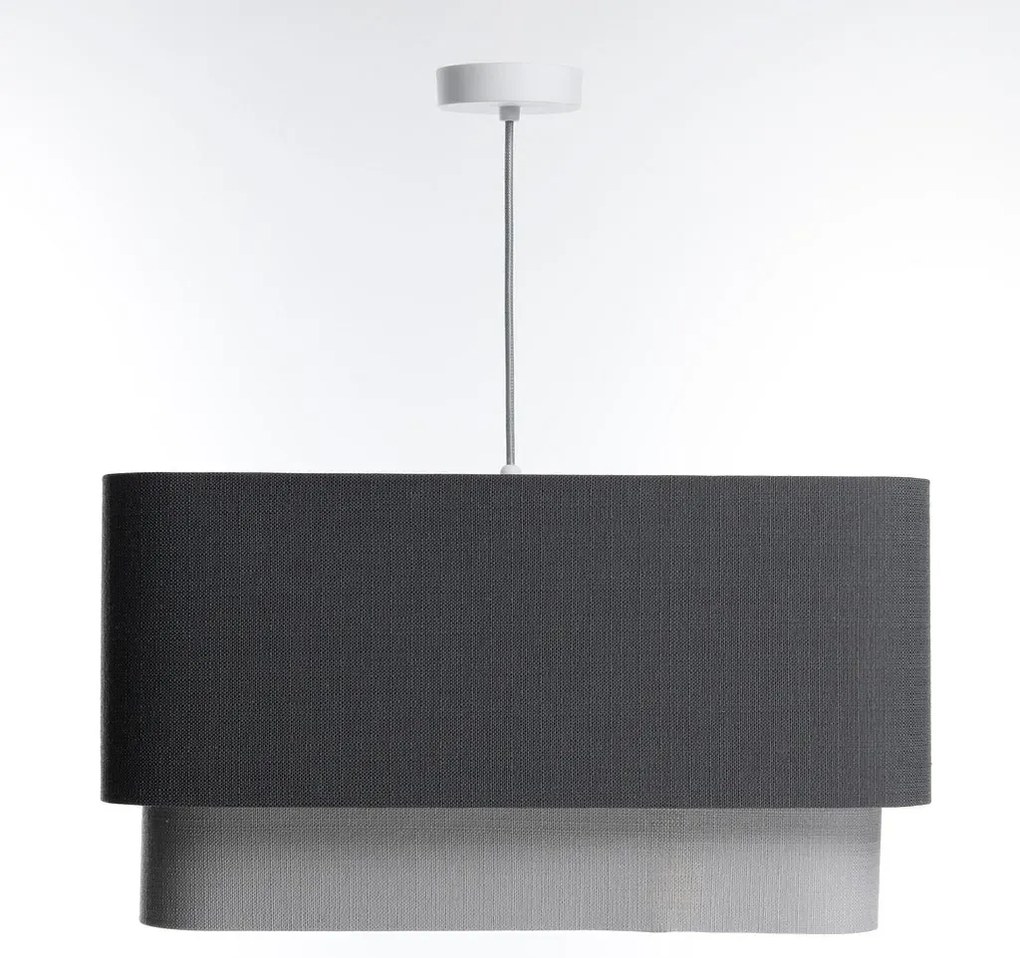 Lampa wisząca KWADRO DUO 007 51x47cm grafitowa/szara BPS KONCEPT