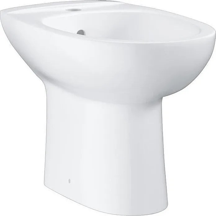 GROHE Bau Ceramic Bidet Nablatowe Białe 1 Otwór z Przelewem i Mocowaniami – 39x36x54,5 cm