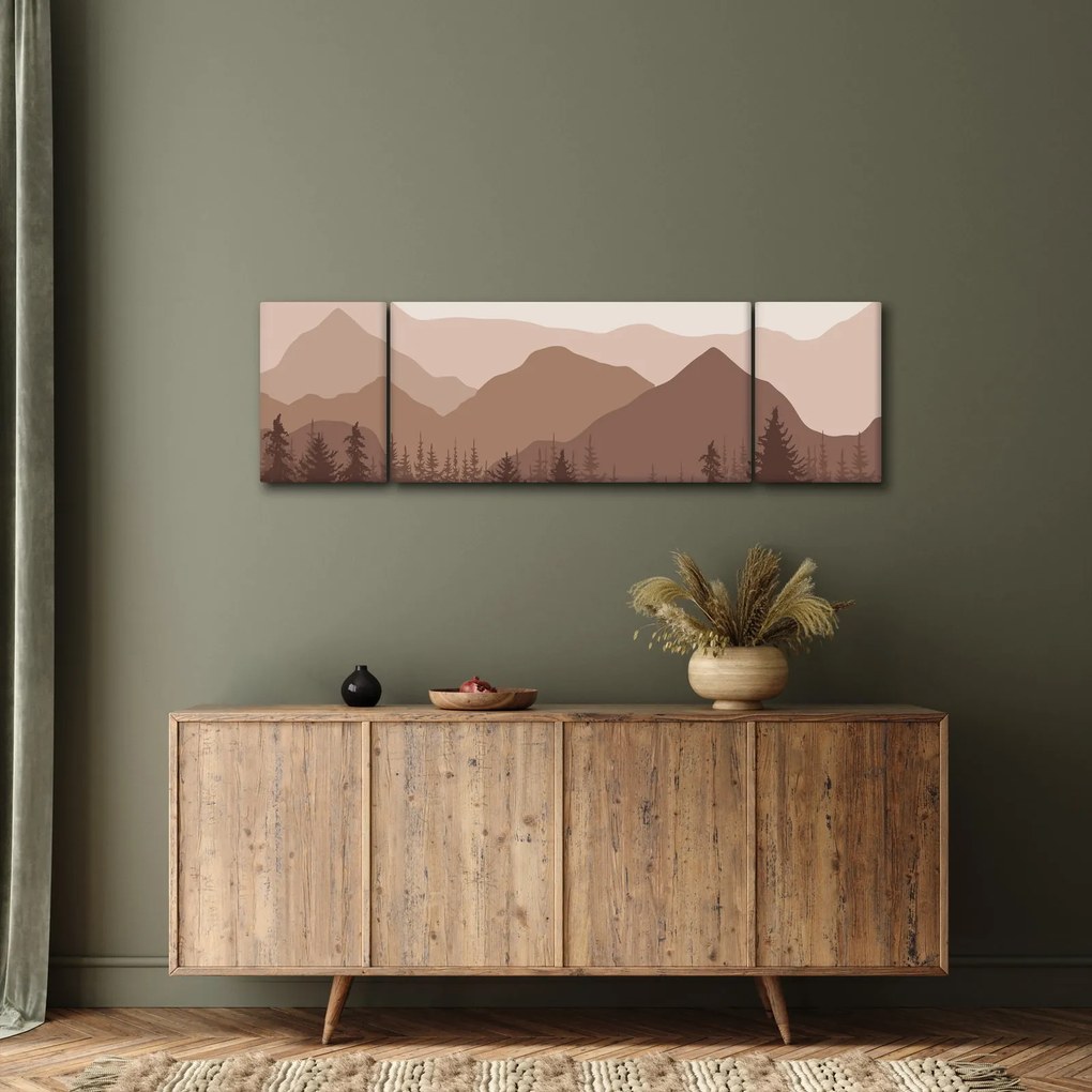 Obraz - Góry Brunatne N⁰1 (170x50 cm)