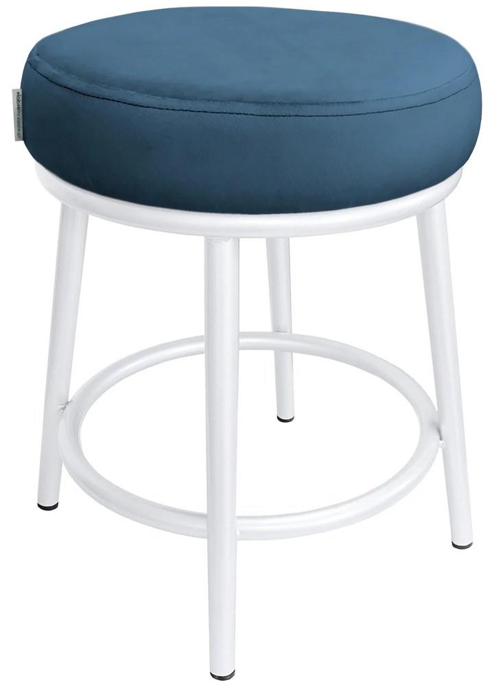 Taboret Ben noga metalowa biała MG33