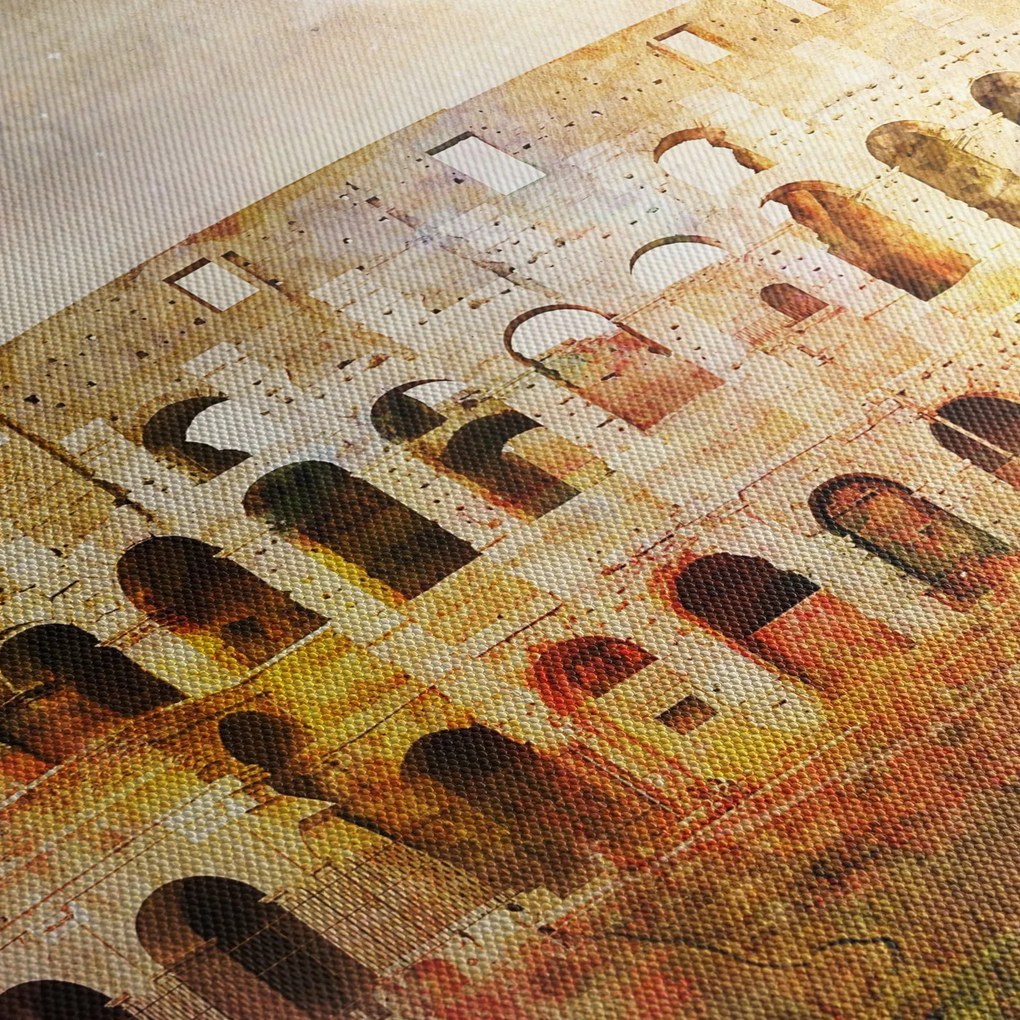 Obraz - Malarstwo cyfrowe, Koloseum, Rzym, Włochy (170x50 cm)