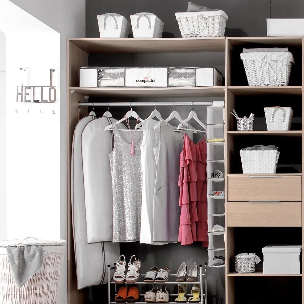 Tekstylne/plastikowe pojemniki pod łóżko zestaw 2 szt. próżniowe 105x45x15,5 cm Life – Compactor