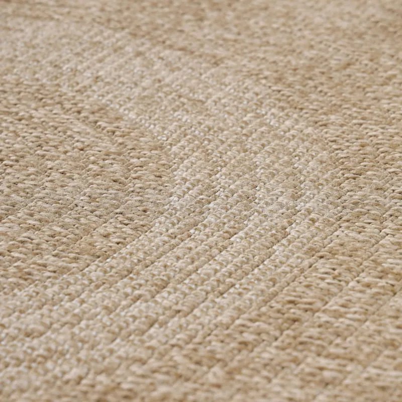 Dywan zewnętrzny okrągły Comilla beżowy 200 cm x 200 cm
