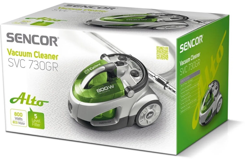 Sencor SVC 730GR-EUE2 odkurzacz podłogowy zielony