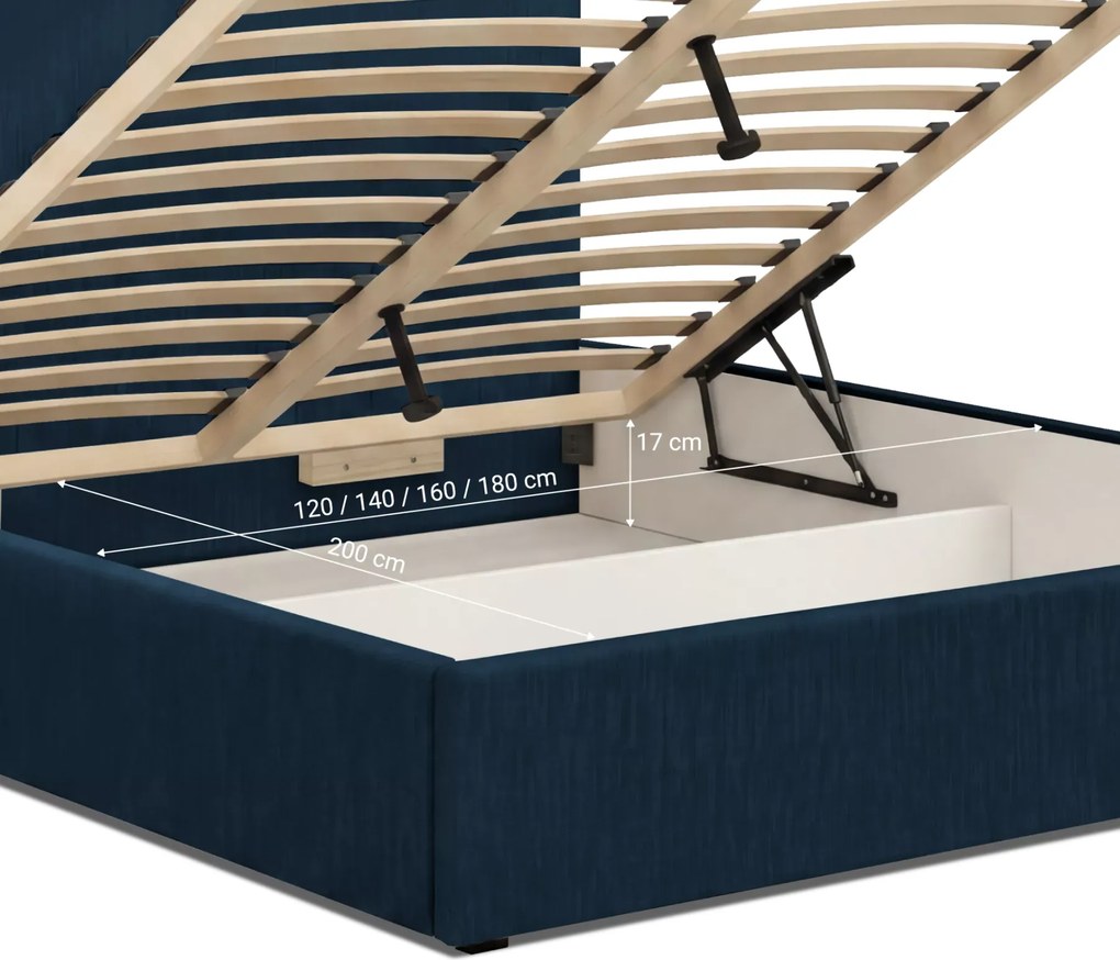 Łóżko F-Line Primidonne 140x200, Monolith 02 Beżowy